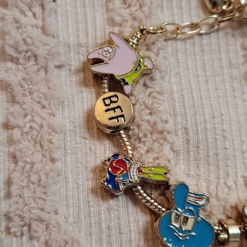 SpongeBob SquarePants Charm Bracelet, OS. NWOT. - Picture 4 of 6